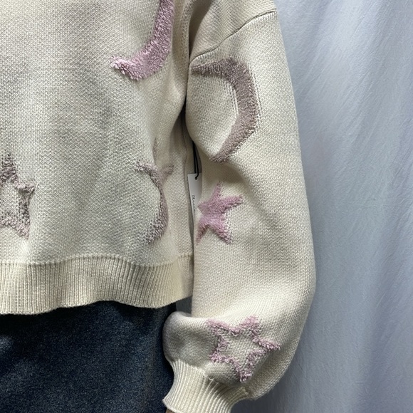 Threaded Leaf Women's To The Moon & Back Crewneck Pullover Sweater (L) NWT - Picture 5 of 9